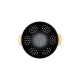 ESTIA ΣΟΥΡΩΤΗΡΙ ΖΥΜΑΡΙΚΩΝ BAMBOO ESSENTIALS ΜΕΤΑΛΛΙΚΟ ΜΕ ΛΑΒΕΣ 24x24x13.7cm ΜΑΥΡΟ