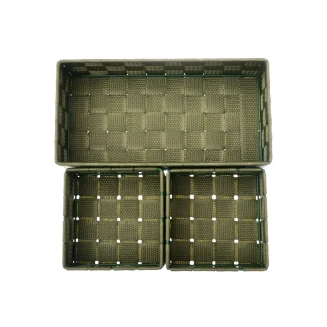 Καλαθια Οργανωσης 26X13X9Cm Olive Green 3 Τεμ. Estia 04-14902