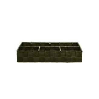 Καλαθι Οργανωσης 4 Θεσεων 33X23X6Cm Olive Green Estia 04-14919