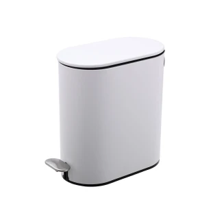 Χαρτοδοχείο Μπάνιου Estia Slim Soft Close 5lt Μat Λευκό 02-14575