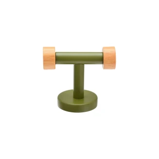 Κρεμαστρα Επιτοιχια Olive Series Διπλη Μεταλλικη/Bamboo Λαδι Estia 02-15169