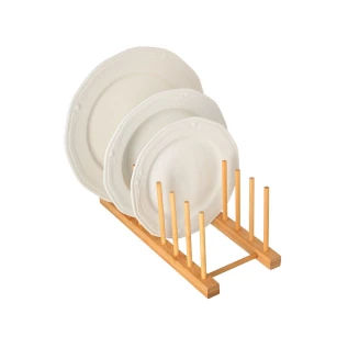 Πιατοθηκη Bamboo Essentials Αναδιπλουμενη 2 Επιπεδων Estia 01-17279