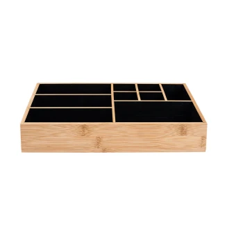 Θήκη Οργάνωσης Καλλυντικών Estia Bamboo 9 Θεσεων 33X21X9Cm 02-13127