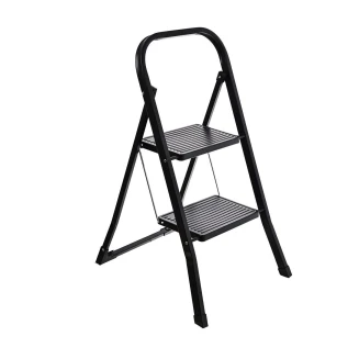 Σκαλοσκαμπο Neo Black Με 2 Σκαλια 46X55X81Cm Estia 04-14704