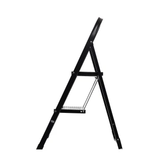 Σκαλοσκαμπο Neo Black Με 2 Σκαλια 46X55X81Cm Estia 04-14704