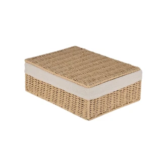 Κουτί Αποθήκευσης & Οργάνωσης Botanica 32x24x12cm Με Εσωτερική Επένδυση & Καπάκι Estia 02-18849