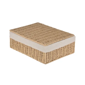 Κουτί Αποθήκευσης & Οργάνωσης Botanica 36x27x13cm Με Εσωτερική Επένδυση & Καπάκι Estia 02-18733