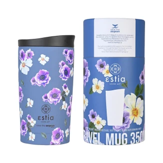 Θερμός 350ml Estia Travel Mug Save The Aegean Garden Blue