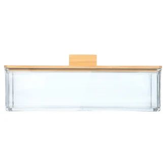 Κουτί Αποθήκευσης & Οργάνωσης Bamboo Essentials Ορθογώνιο 23.3x9.4x8.8cm Με Καπάκι Estia 02-17668