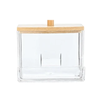 Κουτί Αποθήκευσης & Οργάνωσης Bamboo Essentials Για Μπατονέτες 9x7.5x7 Με Καπάκι Estia 02-17644