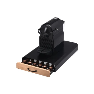 Θήκη Για Κάψουλες Espresso Bamboo Essentials Estia Μεταλλική Συρταρωτή 60 Θέσεων Μαύρη 01-19884