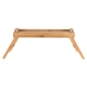 ESTIA ΔΙΣΚΟΣ ΣΕΡΒΙΡΙΣΜΑΤΟΣ BAMBOO ESSENTIALS 50x30x21cm ΜΕ ΑΝΑΔΙΠΛΟΥΜΕΝΑ ΠΟΔΙΑ
