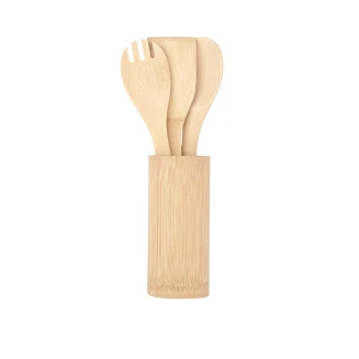 Εργαλεία Μαγειρικής Bamboo Essentials Με Θήκη 4 Τεμαχίων Estia 02-18191