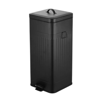 Κάδος Απορριμάτων 30Lt Estia Soft Close Mat Μαύρο 01-20040