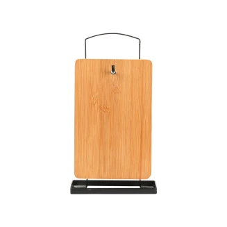Σετ Επιφάνειες Κοπής Bamboo Essentials 4 Τεμαχίων Με Βάση Μεταλλική Estia 01-20804