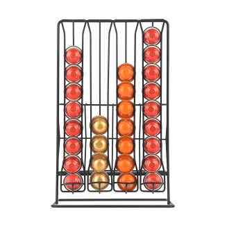 Βάση Για Κάψουλες & Συσκευασίες Espresso Estia Metal Black Μεταλλική Διπλής Όψεως Μαύρη 01-19914