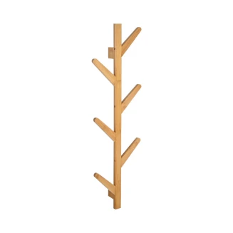 Κρεμάστρα Τοίχου Bamboo Κάθετη 6 Θέσεων Με Πλακέ Γάντζους Estia 04-19709