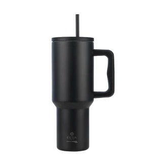 Θερμός 1200ml Estia Straw Tumbler XL Save The Aegean Midnight Black 01-32180