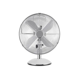 Ανεμιστήρας Επιτραπέζιος Retroflow Estia 30cm 40w Μεταλλικός 06-21542 Ασημί