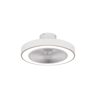 Ανεμιστήρας Οροφής Estia Halo Flow 50cm 15w Με Cct Led Φωτισμό 45W & Τηλεχειριστήριο Λευκός