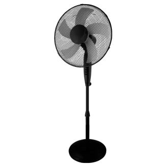 Ανεμιστήρας Σταντ Επιδαπέδιος Estia Aeropulse 40cm 50w Με Στρογγυλή Βάση Βαρέως Τύπου Μαύρος 06-21504