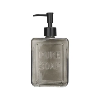 Αντλία Σαπουνιού 520ml Estia Pure Soap Γυάλινη Γκρί 02-34726