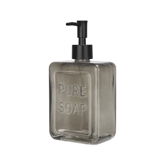 Αντλία Σαπουνιού 520ml Estia Pure Soap Γυάλινη Γκρί 02-34726