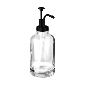 Αντλία Σαπουνιού 500ml Estia Purity Γυάλινη Μαύρη 01-29807