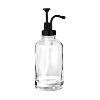 Αντλία Σαπουνιού 500ml Estia Purity Γυάλινη Μαύρη 01-29807