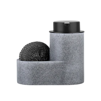 Αντλία Σαπουνιού Πιάτων Με Μαύρο Σφουγγαράκι Γκρί Estia 02-33965