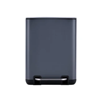 Χαρτοδοχείο Μπάνιου Cubic Soft Close 6lt Γκρί Estia 02-20965