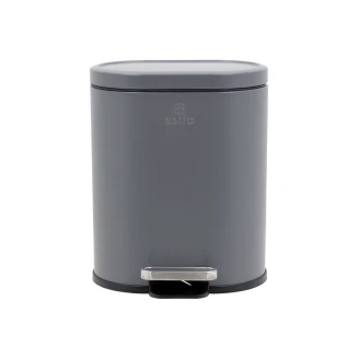 Χαρτοδοχείο Μπάνιου Ovoid Soft Close 6lt Γκρί Estia 02-21443