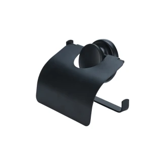 Χαρτοθήκη Μεταλλική Με Βεντούζα Μαύρη Estia 02-23737