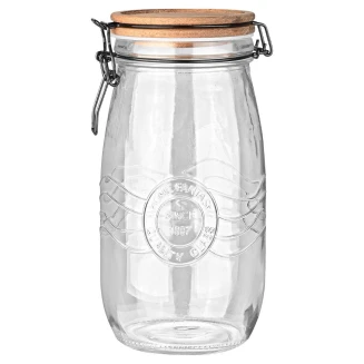 Δοχείο Αποθήκευσης 2000ml Estia Με Κλίπ Καπάκι Allure Γυάλινο 01-23928