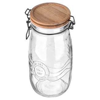 Δοχείο Αποθήκευσης 2000ml Estia Με Κλίπ Καπάκι Allure Γυάλινο 01-23928