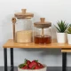 ESTIA ΔΟΧΕΙΟ ΑΠΟΘΗΚΕΥΣΗΣ ALLURE ΓΥΑΛΙΝΟ 850ml 9.7x12x17cm ΜΕ ΚΟΥΤΑΛΙ