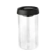 ESTIA ΔΟΧΕΙΟ ΑΠΟΘΗΚΕΥΣΗΣ ΚΕΝΟΥ ΑΕΡΟΣ ΓΥΑΛΙΝΟ 900ml ΜΕ ΚΑΠΑΚΙ ΜΑΥΡΟ