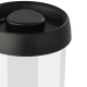 ESTIA ΔΟΧΕΙΟ ΑΠΟΘΗΚΕΥΣΗΣ ΚΕΝΟΥ ΑΕΡΟΣ ΓΥΑΛΙΝΟ 900ml ΜΕ ΚΑΠΑΚΙ ΜΑΥΡΟ