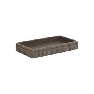 Δίσκος Μπάνιου 19x10.3x2.8cm Estia Ρητίνης Wire Γκρί 02-26219