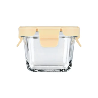 Φαγητοδοχείο Click&Seal Γυάλινο 160ml 9.2x9.2x6.3cm Estia Με Καπάκι Πλαστικό Ivory 01-29814