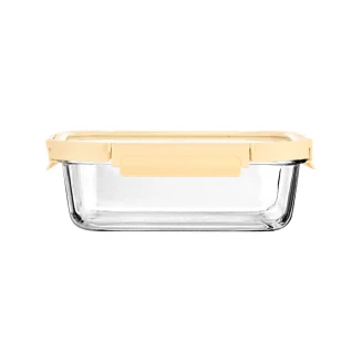 Φαγητοδοχείο Click&Seal Γυάλινο 640ml 18.9x14.5x6.7 Estia Με Καπάκι Πλαστικό Ivory 01-26455