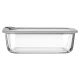 ESTIA ΦΑΓΗΤΟΔΟΧΕΙΟ COLORSEAL ΓΥΑΛΙΝΟ 1520ml 23.5x17.8x7.6cm ΜΕ ΚΑΠΑΚΙ ΣΙΛΙΚΟΝΗΣ ΓΚΡΙ