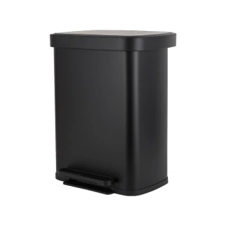 Κάδος Απορριμάτων 50lt Estia Flatop Soft Close Μat Μαύρος 01-31978