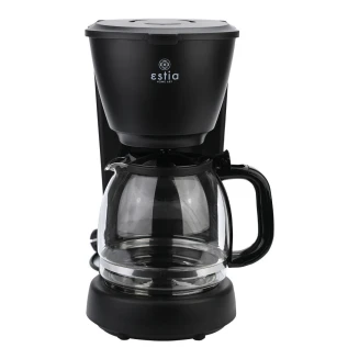 Καφετιέρα Φίλτρου Estia Intense Dark Πλαστική 1000w Με Γυάλινη Κανάτα 1.25lt Μάτ 06-24611
