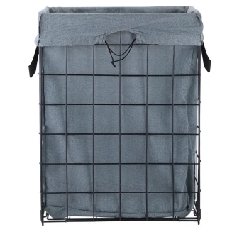 Καλάθι Απλύτων 35x40x55 Estia Cage Μεταλλικό Αναδιπλούμενο 01-30094