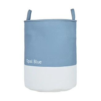 Καλάθι Απλύτων 35x35x50 Estia Tone Lab Με Χερούλια Opal Blue 02-41236