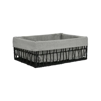 Καλάθι Αποθήκευσης & Οργάνωσης Estia 32×24×12cm Nest Μαύρο 02-28046