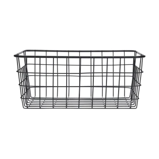 Καλάθι Οργάνωσης 28x22x12.5cm Estia Μεταλλικό Μαύρο