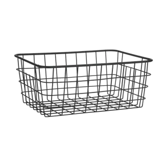 Καλάθι Οργάνωσης 28x22x12.5cm Estia Μεταλλικό Μαύρο