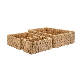 Καλάθια Αποθήκευσης & Οργάνωσης Estia Σετ 3 Τεμαχίων 36×26×10cm-20x20x8.5cm-20x11x8.5cm Florana 02-27964